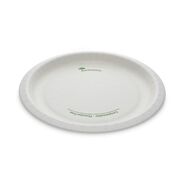 BOWLS AND PLATES | Pactiv Corp. PSP10EC EarthChoice Pressware 10 in. Diameter Plate Paper Compostable Dinnerware - White (300/Carton)
