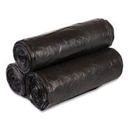 FACILITY MAINTENANCE SUPPLIES | Inteplast Group VALH4348K22 High-Density 60 Gallon 43 in. x 46 in. Commercial Can Liners - Black (150/Carton)