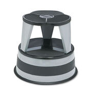 PRODUCTS | Cramer 16 in. Diameter x 14.25 in. h Kik-Step Steel 2-Step Stool - Slate