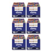 TISSUES | Kleenex 54635 On The Go Packs 3-Ply Facial Tissues - White (6/Carton)