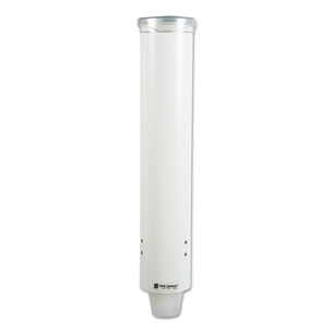 BEVERAGE SERVEWARE | San Jamar Small Pull-Type Water Cup Dispenser for 5 oz. Cups - White