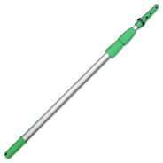 CLEANING TOOLS | Unger 14 ft. Three Sections Opti-Loc Aluminum Extension Pole - Green/Silver