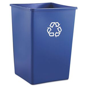 PRODUCTS | Rubbermaid Commercial 35 gal. Plastic Square Recycling Container - Blue