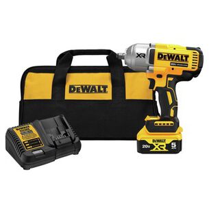 POWER TOOLS | Factory Reconditioned Dewalt 20V MAX XR Brushless Lithium-Ion 1/2 in. Cordless High Torque Impact Wrench Kit with Hog Ring Anvil (5 Ah)