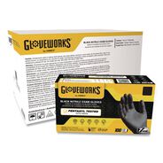 FACILITY MAINTENANCE SUPPLIES | Ammex 6 mil Powder-Free Nitrile Exam Gloves - X-Large, Black (1000/Carton)