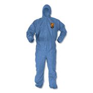 SAFETY EQUIPMENT | KleenGuard 45024 A40 Elastic-Cuff Ankle Hood and Back Coveralls - X-Large Blue (24/Carton)