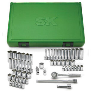 OTHER SAVINGS | SK Hand Tool 60-Piece 1/4 in. Drive 6-Point SAE/Metric Standard/Deep Socket Set with Pro Ratchet & Universal Joint