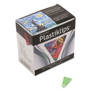 PAPER CLIPS AND FASTENERS | Baumgartens Plastiklips Smooth Paper Clips - Small/Assorted Colors (1000/Box)