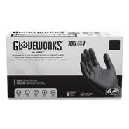 PRODUCTS | Ammex 6 mil Powder-Free Nitrile Exam Gloves - Medium, Black (1000/Carton)