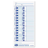PRODUCTS | LZB 4 x 9 One Side Time Clock Cards for Lathem Time E Series (100/Pack)