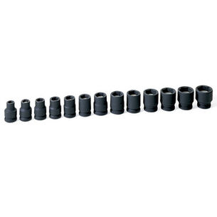 HAND TOOLS | Grey Pneumatic 13-Piece 3/8 in. Drive 6-Point Metric Magnetic Impact Socket Set