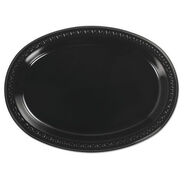 PRODUCTS | Chinet 8 in. x 11 in. Heavyweight Plastic Platters - Black (250/Carton)
