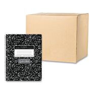 PRODUCTS | Roaring Spring 10111 9.75 in. x 7.5 in. 70-Sheets Medium/College Rule Spring Signature Composition Notebook - Black Marble Cover (24/Carton)