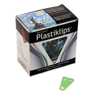 PAPER CLIPS AND FASTENERS | Baumgartens Plastiklips Smooth Paper Clips - Assorted Colors/Large (200/Box)
