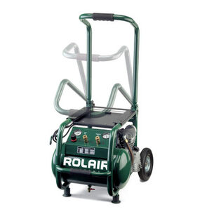  | Rolair 115V 2.5 HP 5.3 Gallon 13.8 Amp Low-Speed Oil-Lubricated Wheeled Tool Box Compressor - 4.2 CFM @ 90 PSI