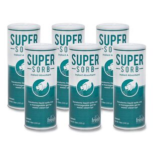 PRODUCTS | Fresh Products Super-Sorb 12 oz. Shaker Can 720 oz. Liquid Spill Absorbent, Lemon Scent (6/Box)