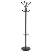 PRODUCTS | Alba 16w x 16d x 70.6h Viena 8-Knob Steel Coat Stand - Black