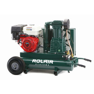 OTHER SAVINGS | Rolair 9 HP Honda 2-Stage 9 Gallon Twin-Tank Wheelbarrow Compressor - 20.1 CFM @ 90 PSI