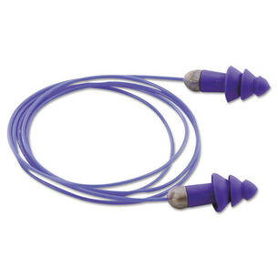  | Moldex Rockets NRR 27dB Metal Corded Detectable Reusable Earplugs - Blue (50/Box)