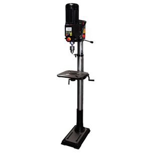 WOODWORKING TOOLS | NOVA 1 HP 16 in. Viking  DVR Benchtop/Floor Model Drill Press with 9037 Fence