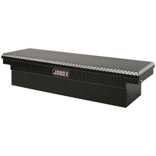 TRUCK BOXES | JOBOX PAC1585002 Aluminum Single Lid Super Deep Full-size Crossover Truck Box (Black)