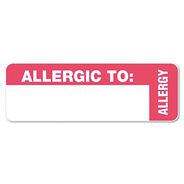 PRODUCTS | Tabbies 1 in. x 3 in. ALLERGIC TO Medical Labels - White (1-Roll)