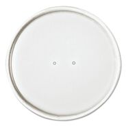 FOOD TRAYS CONTAINERS LIDS | SOLO CH16A-4000 3.9 in. Diameter x 0.9 in. h Vented Paper Lids for Food Containers, For 16 oz Containers - White (25/Bag, 20 Bags/Carton)