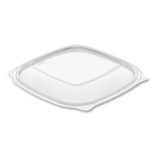 PRODUCTS | Dart 8.5 in. x 8.5 in. x 0.5 in. PresentaBowls Pro Square Plastic Lids for 24 oz. to 32 oz. Bowls - Clear (63/Bag, 4 Bags/Carton)