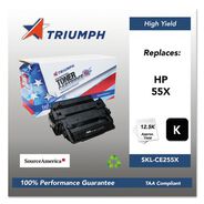 OFFICE ELECTRONICS AND BATTERIES | Triumph 751000NSH1098 Remanufactured CE255X (55X) 12,500 Page-Yield High-Yield Toner - Black