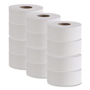 TOILET PAPER | Boardwalk SOD410320 3.2 in. x 525 ft. 2 Ply Septic Safe Jumbo Roll Bathroom Tissue - White (12/Carton)
