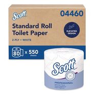 TOILET PAPER | Scott 04460 Essential Standard Septic Safe 2 Ply Roll Bathroom Tissue - White (80/Carton)