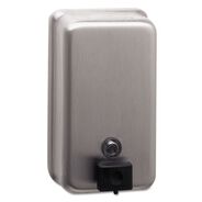 CLEANING AND SANITATION | Bobrick ClassicSeries 4.75 x 3.5 x 8.13 Surface-Mounted Soap Dispenser - Stainless Steel