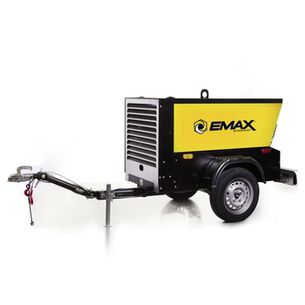PRODUCTS | EMAX 24 HP 125 PSI Electric Start Trailer-Mounted KUBOTA Diesel 115 CFM Rotary Screw Industrial Air Compressor 11 Gallon Fuel Tank