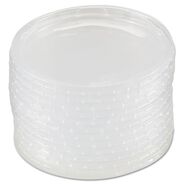 FOOD TRAYS CONTAINERS LIDS | WNA Plug-Style Plastic Deli Container Lids - Clear (50/Pack, 10 Packs/Carton)