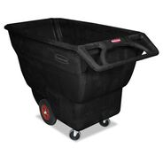 TRASH WASTE BINS | Rubbermaid Commercial 151 Gallon 1000 lbs. Capacity Plastic Structural Foam Tilt Truck - Black