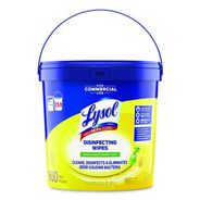 PRODUCTS | LYSOL Brand 19200-99856 6 in. x 8 in. 1-Ply Professional Disinfecting Wipe Bucket - Lemon and Lime Blossom White