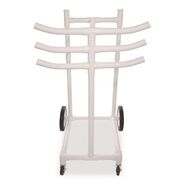OFFICE FURNITURE AND LIGHTING | Champion Sports 26 in. x 22 in. x 49 in. 176 lbs. Capacity Plastic Hoop Storage Rack - White
