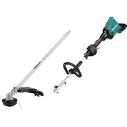 MULTI FUNCTION TOOLS | Factory Reconditioned Makita 18V X2 LXT Brushless Lithium-Ion Cordless Couple Shaft Power Head with String Trimmer Attachment (Tool Only)