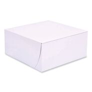 PRODUCTS | SCT 9 in. x 9 in. x 4 in. Paper Standard Bakery Boxes - White (200/Carton)