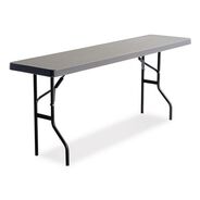 FOLDING TABLES | Iceberg IndestrucTable 48 in. x 24 in. x 29 in. Commercial Folding Table - Rectangular Charcoal