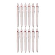 PRODUCTS | Pilot Frixion Waai Erasable Gel Pen, Retractable, Extra Fine 0.5 mm, Cherry Ink, Beige/Cherry Barrel, Dozen