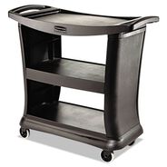 UTILITY CARTS | Rubbermaid Commercial Executive 3-Shelf Service Cart - Black