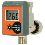 AIR PAINT SPRAYERS | DeVilbiss HAV555 Air Adjusting Valve with Digital Gauge
