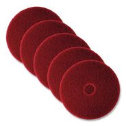CLEANERS AND CHEMICALS | 3M 14 in. Low-Speed Buffer Floor Pads - Red (5/Carton)