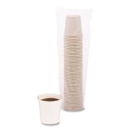 CUPS AND LIDS | Boardwalk BWKWHT4HCUP 4 oz. Paper Hot Cups - White (20 Cups/Sleeve, 50 Sleeves/Carton)