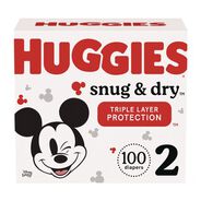 PRODUCTS | Huggies Snug and Dry 12 lbs. to 18 lbs. Diapers - Size 2 (116/Carton)