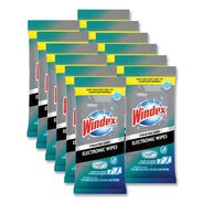 CLEANING WIPES | Windex 1 Ply 7 in. x 10 in. Neutral Scent Electronics Cleaner - White (12 Packs/Carton)