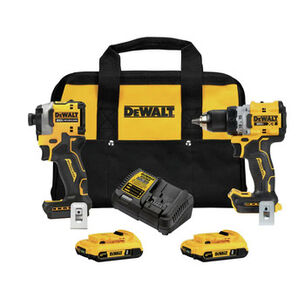  | Dewalt 20V MAX XR Brushless Lithium-Ion 1/2 in. Cordless Drill Driver and Impact Driver Combo Kit with (2) Batteries