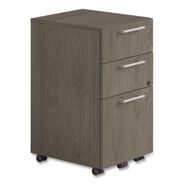 OFFICE FURNITURE AND LIGHTING | Alera 15 in. x 18 in. x 27 in. Seville Series 3-Drawer Legal File Mobile Pedestal - Walnut