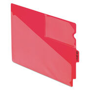 PRODUCTS | Pendaflex 1/3-Cut Center Position Letter Size Colored Poly End Tab Out Guides - Red (50/Box)